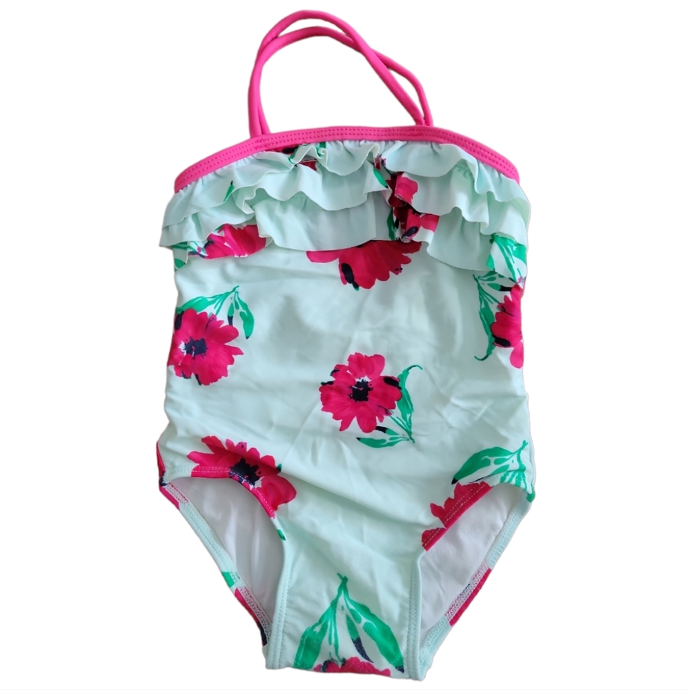Old Navy Girl's Toddler Swimsuit Beach Motel YMCA Health Club Flowers